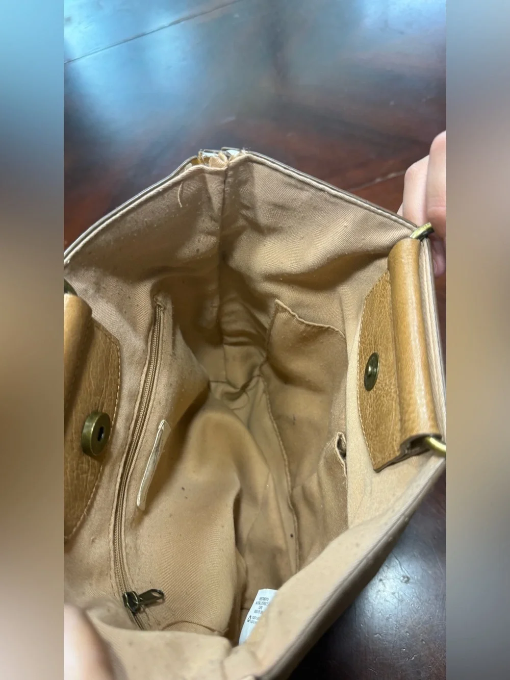 Universal Thread Tan Tote with Gold Ring Handles